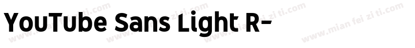 YouTube Sans Light R字体转换